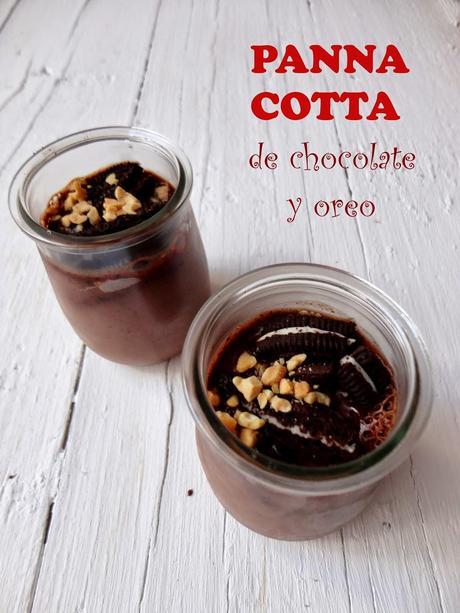 Panna Cotta de Chocolate y Oreo