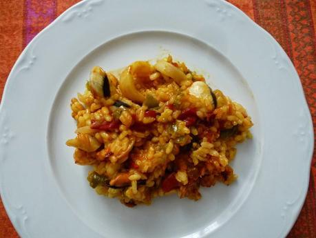 Paella de marisco fácil y barata