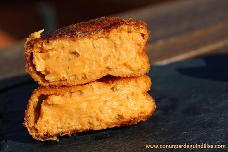 Mejillones en escabeche... ¡y su croquetización!