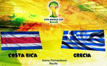 Costa Rica vs Grecia Octavos de Final