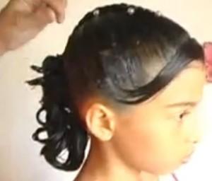 peinado para comunion con trenzas