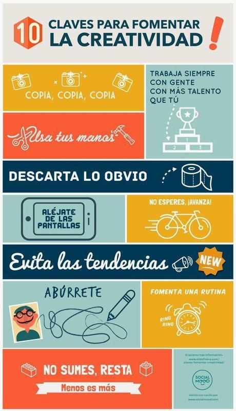 10 claves para fomentar la creatividad #Infografía #Consejos #Creatividad