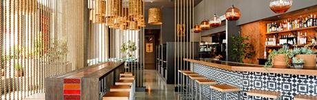 Color y naturalidad en la decoracion. Corazon Restaurant, Portland