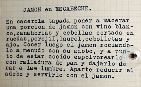 Jamón en escabeche