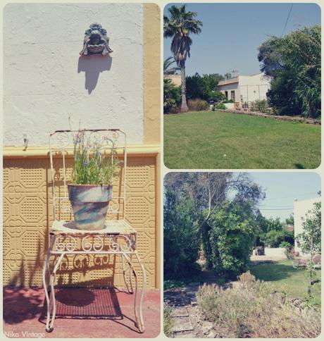 hoy compartimos, blog hop, jardin, menorca, vintage, decoracion, silla hierro, zonas jardin