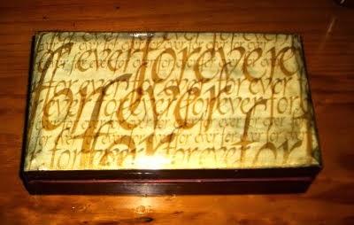 CAJA FORRADA EN TELA