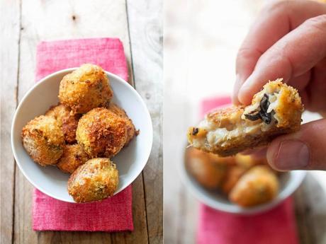 Croquetas de bacalao y trompetas