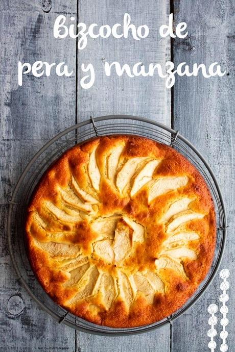 Bizcocho de pera y manzana