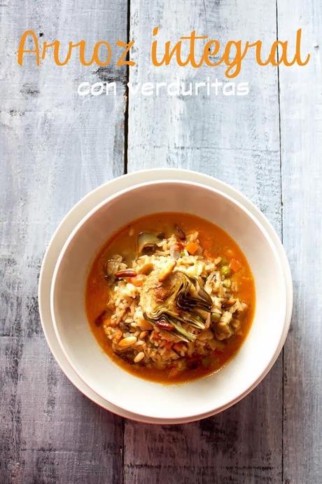 Arroz integral con verduritas