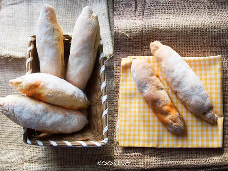 Pan toscano relleno de sobrasada y setas