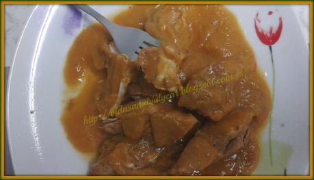 Solomillo de pavo en salsa de verduras