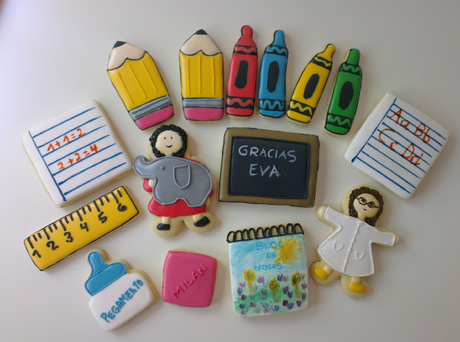 galletas decoradas colegio regalo profesora