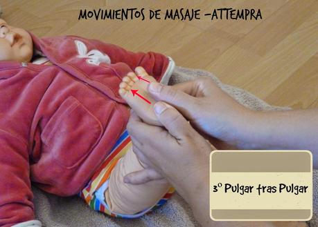 Movimientos de masaje Infantil.....Pulgar tras pulgar