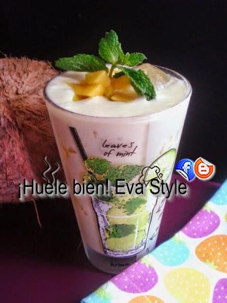 Cóctel de manco y coco