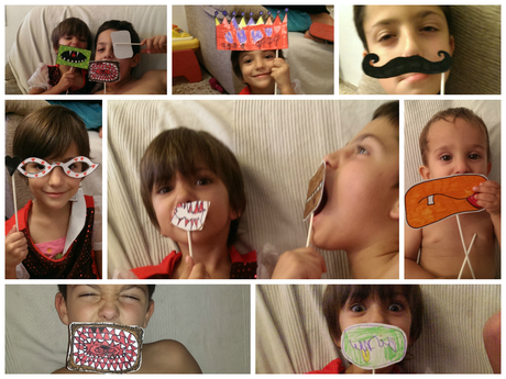 Manualidades con niños: Una de bocas, bigotes y accesorios varios
