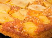 Pastel papapaya manzana crocanti almendra