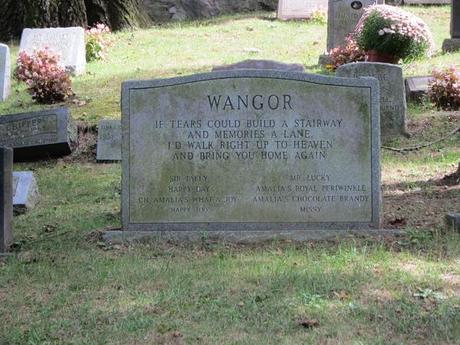 Emotivos epitafios en el cementerio de mascotas.