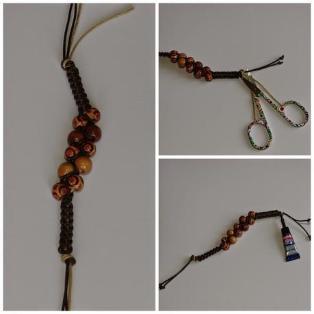 Pulseras con bolitas en zig-zag