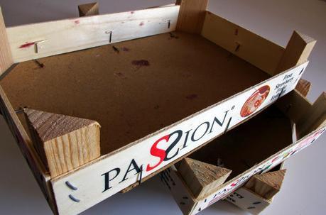 Cajas de fresas decoradas con cápsulas Nespresso