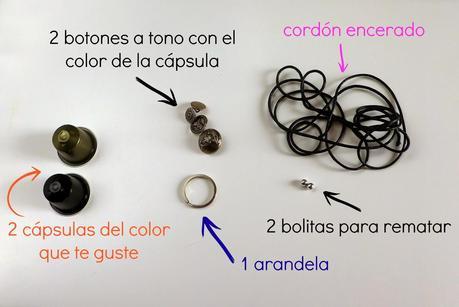 material necesario llavero con cápsulas nespresso Llavero con cápsulas Nespresso