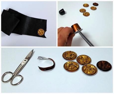 recortar fieltro y cápsula Broche con cápsulas Nespresso