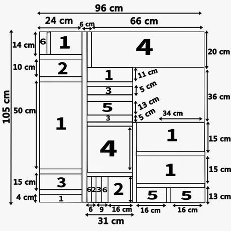 esquema en papel de la manta patchwork Manta patchwork con motivos para principiantes