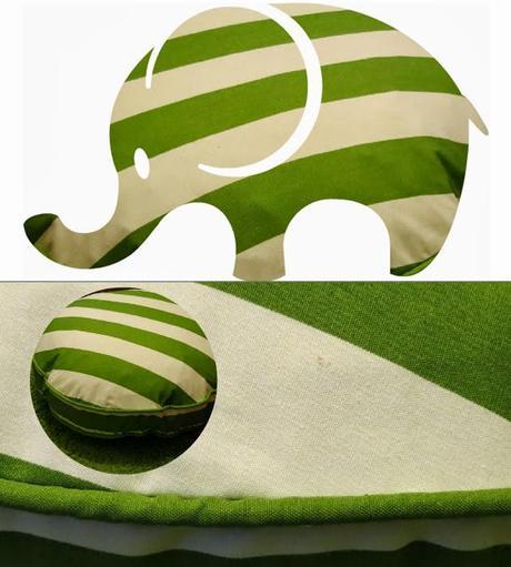 Puf redondo para habitación infantil