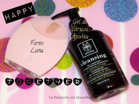 HAPPY TOGETHER Foreo Luna y Gel de propóleo y cítricos de Apivita