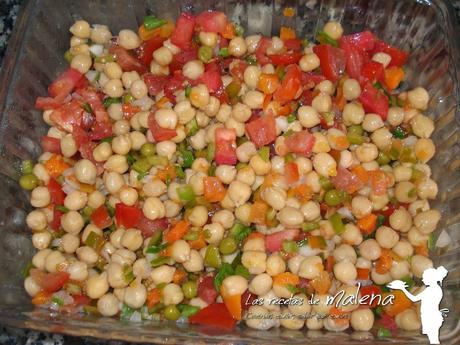 ensalada de garbanzos