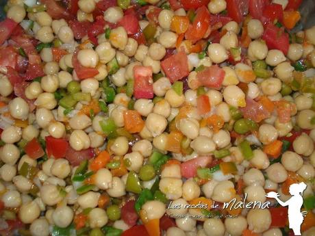 ensalada de garbanzos