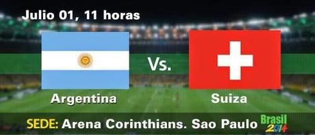 Partido Argentina vs Suiza Octavos de Final