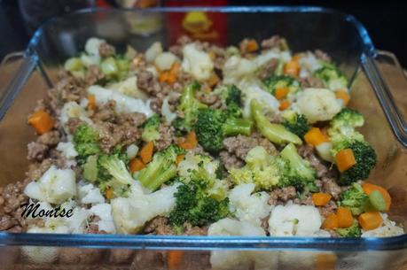 Gratinado de carne y verduras