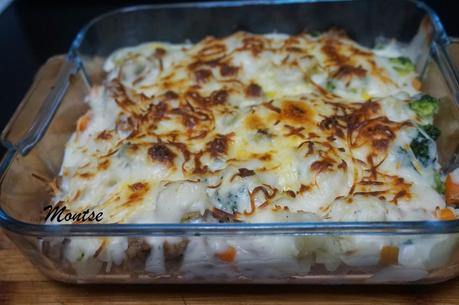 Gratinado de carne y verduras