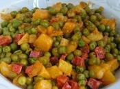 Guisantes chorizo patatas