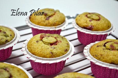 Cupcakes de mermelada de frambuesa