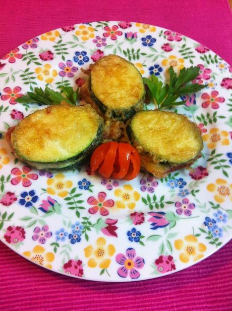 Emparedados De Calabacín Con Jamón Y Queso