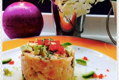 Tartar de salmón fresco