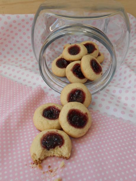 Pepitas con mermelada de frutos rojos