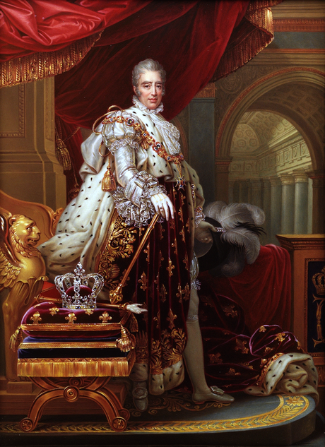 Retrato de Carlos X de Francia con atuendo de coronación