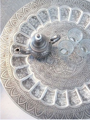 Mesa de té marroquí Mesa de té marroquí