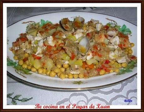 Ensalada de garbanzos y bonito a la sidra