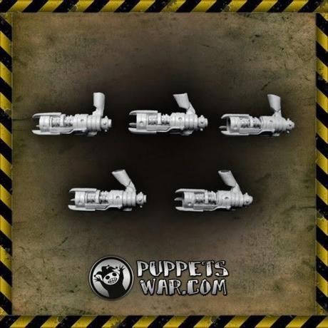 Blaster Arms para los Cyber Invaders de Puppets War