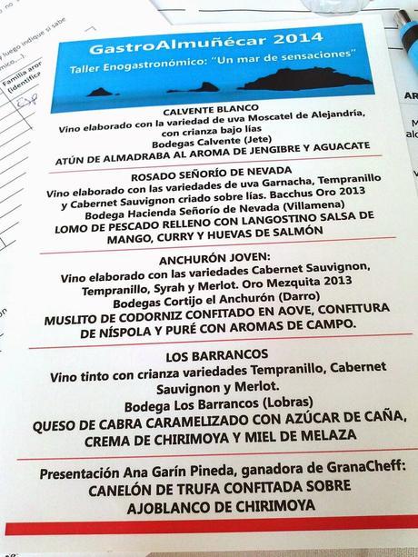 MONTADITO DE CHIRIMOYA Y RULO DE CABRA CARAMELIZADO y #GASTROALMUÑÉCAR2014