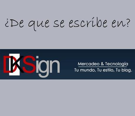 de que se escribe en dksign