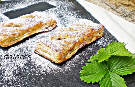 Coca de hojaldre rellena de chocolate