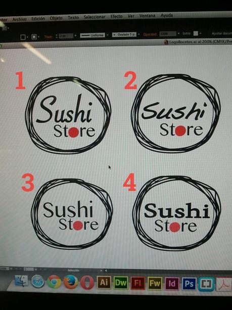 Diseño gráfico: Logotipo Sushi Store