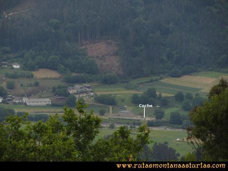 Ruta Hoces del Esva: Vista del Centro de Interpretación de Longrey