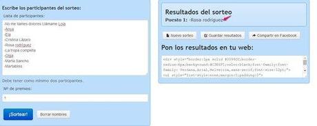 Ganadora del sorteo Kids Style