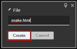 Codiad create file Codiad create file