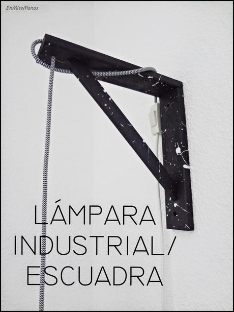 Lámpara colgante con escuadra